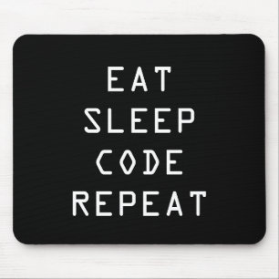 Tapis De Souris EAT SLEEP CODE REPEAT mouse pad for programmer