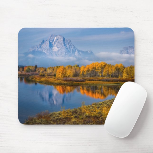 Tapis De Souris Eau | Oxbow Bend Jackson Wyoming (Avec souris)