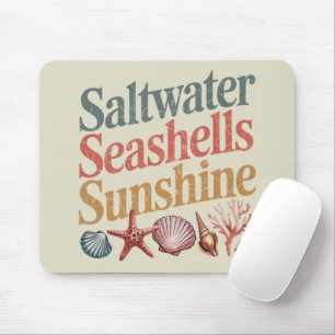 Tapis De Souris Eau salée Coquillages Soleil Été Plage vacances