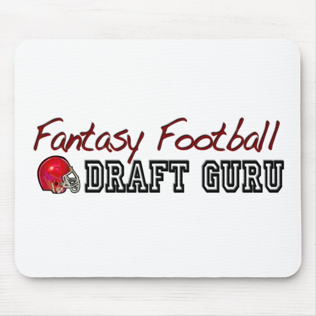 Tapis De Souris Ébauche Guru du football d'imaginaire (Devant)