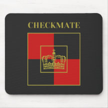 échec et mat citation couronne d'échecs rouge or n