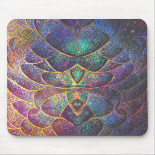 Tapis De Souris Échelles de dragon abstraites fantaisistes Art fra