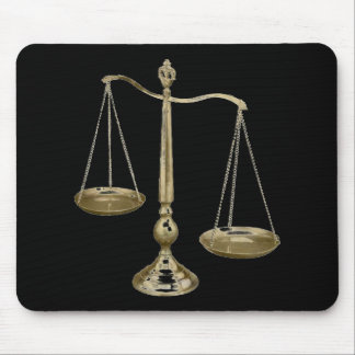 Tapis De Souris échelles d'or de justice