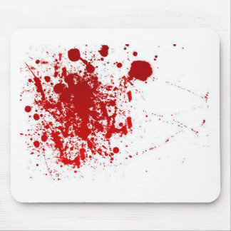 Tapis De Souris Éclaboussure de sang