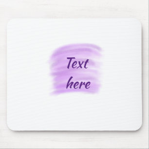 Tapis De Souris Eclaboussures d'aquarelle violette ajoutent du tex