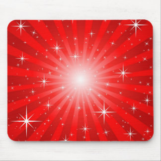 Tapis De Souris Éclat rouge Mousepad d'étoile