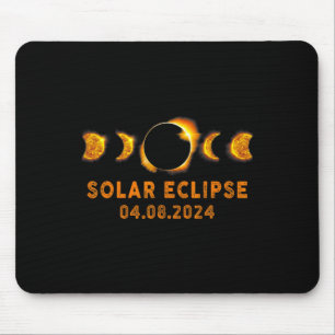 Tapis De Souris Éclipse Solaire 2024 Joli Éclipse Solaire Enfants