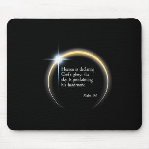 Tapis De Souris Éclipse solaire 2024 - Psaume 191