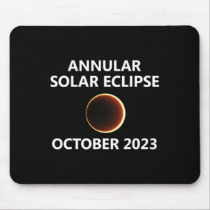 Tapis De Souris Éclipse solaire annuelle octobre 14 octobre Nevada