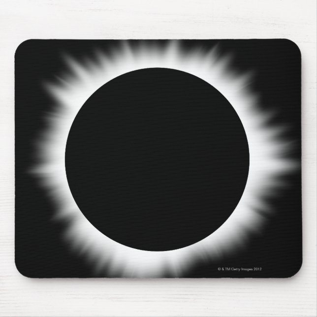 Tapis De Souris Éclipse solaire avec Corona (Devant)