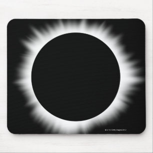 Tapis De Souris Éclipse solaire avec la couronne
