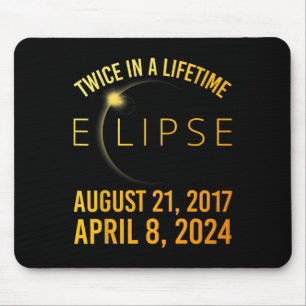 Tapis De Souris Éclipse solaire de la vie deux fois Éclipse totale