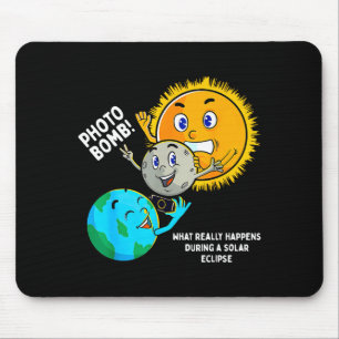 Tapis De Souris Éclipse solaire totale Astronomie Illustration