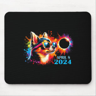 Tapis De Souris Éclipse Solaire Totale Chien Chihuahua