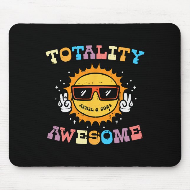 Tapis De Souris Éclipse solaire Totalité Solaire Awesome 04.08 202 (Devant)