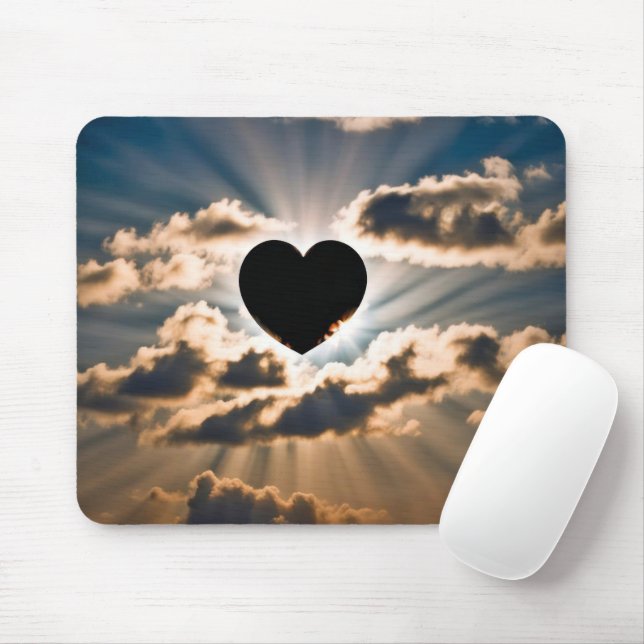 Tapis De Souris Éclipse totale du coeur (Avec souris)