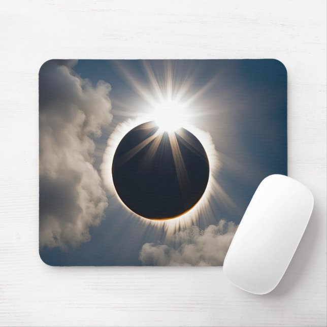 Tapis De Souris Éclipse totale du soleil (Avec souris)