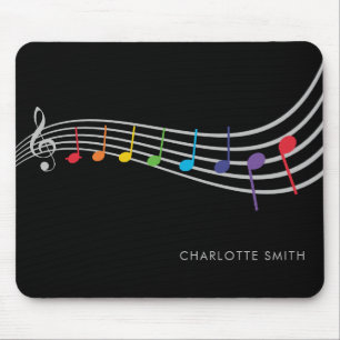 Tapis De Souris École de musique Choir enseignant Rainbow