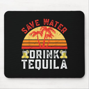 Tapis De Souris Économisez de l'eau Boire Tequila soirée mexicaine