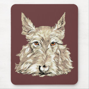 Tapis De Souris Écossais Terrier dans blond comme les blés
