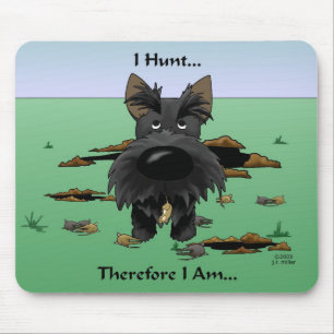Tapis De Souris Écossais Terrier (Scotties) que je chasse…
