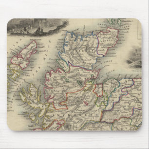 Tapis De Souris Ecosse avec carte des îles Shetland