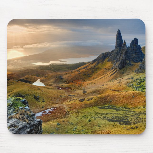 Tapis De Souris Écosse Pittoresque Rolling Hills paysage (Devant)