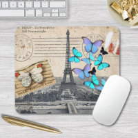 écritures postmark papillon Paris Effiel Tower