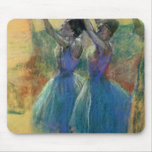 Tapis De Souris Edgar Degas   deux danseurs bleus