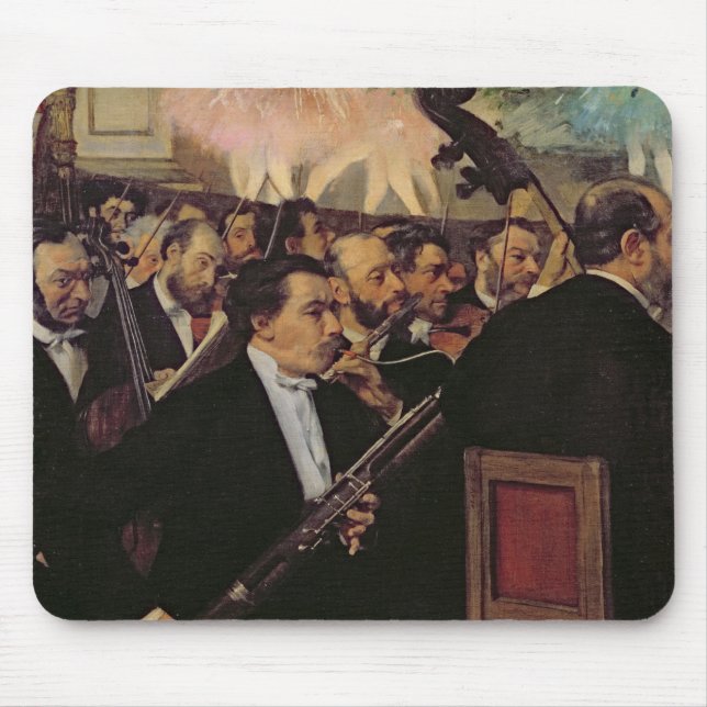 Tapis De Souris Edgar Degas | l'orchestre d'opéra, c.1870 (Devant)