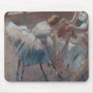 Tapis De Souris Edgar Degas trois danseurs se préparant à la