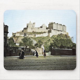 Tapis De Souris Edinburgh Castle Scotland 1910 Grassmarket