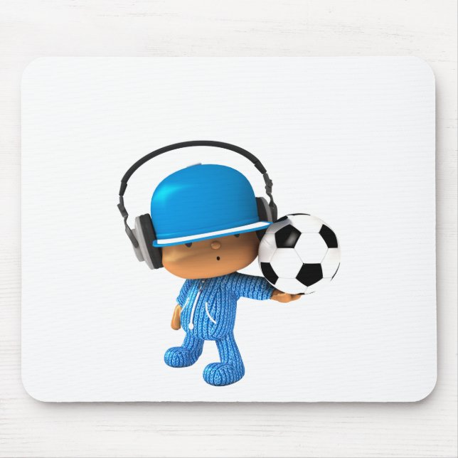 Tapis De Souris Édition semi-transparente du football de superstar (Devant)