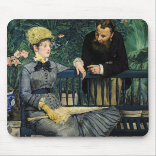 Tapis De Souris Edouard Manet - Dans la serre