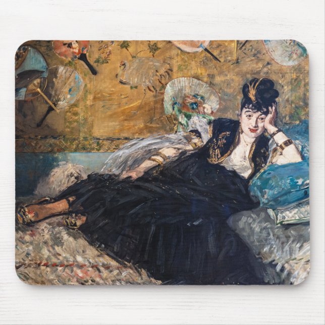 Tapis De Souris Edouard Manet - Lady avec fans (Devant)