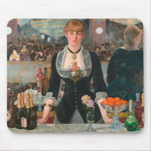 Tapis De Souris Édouard Manet Un bar aux Folies-Bergère
