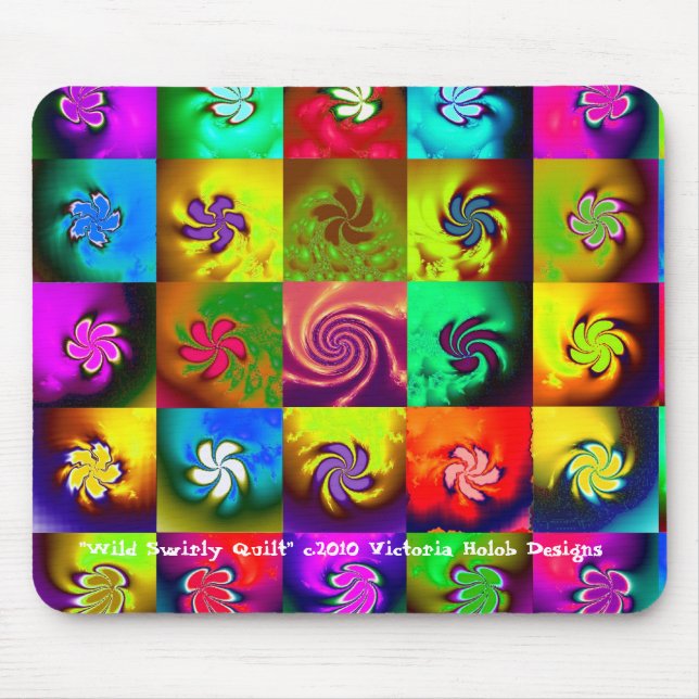 Tapis De Souris "ÉDREDON TOURBILLONNANT SAUVAGE", Mousepad (Devant)