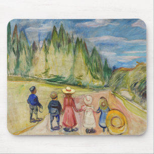 Tapis De Souris Edvard Munch - La forêt Fairytale