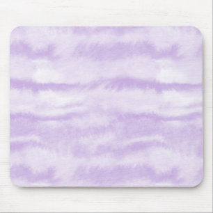 Tapis De Souris Effet aquarelle Tie-Dye lavande pastel