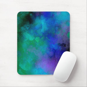 Tapis De Souris Effet Splatter de peinture de galaxie