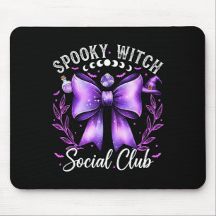 Tapis De Souris Éffrayant Witch Social Club Coquette Funny Hallowe