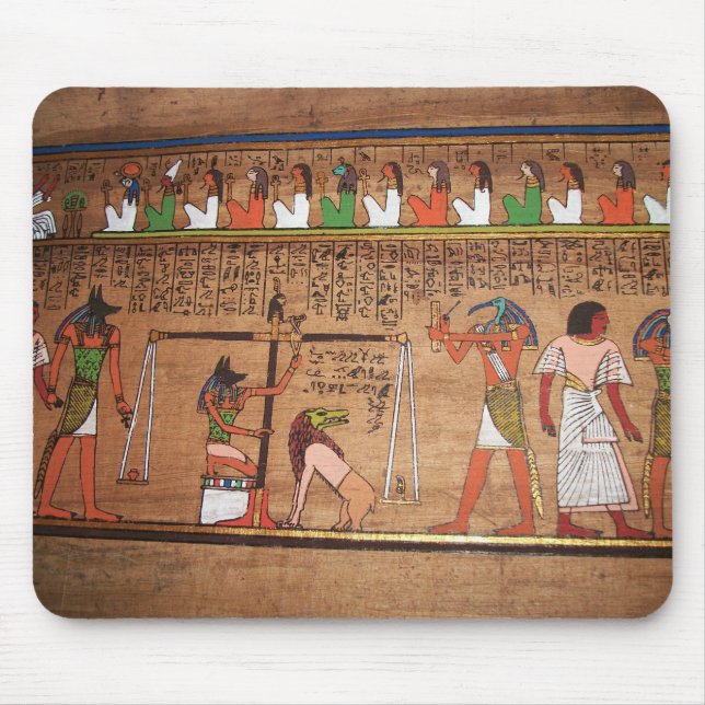 Tapis De Souris Égypte-Hiéroglyphes Souris (Devant)