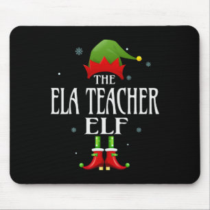 Tapis De Souris Ela Enseignant Elf Xmas Matching Family Group Chri