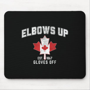 Tapis De Souris Elbows Up Est 1867 Feuille d'érable canadienne Can