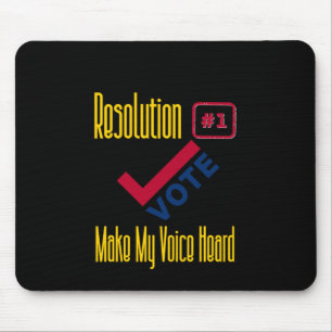 Tapis De Souris Election Usa - Vote - Sticker Voice Heard