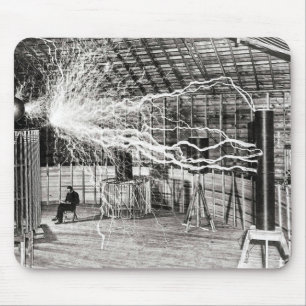 Tapis De Souris Électricité Nikola Tesla