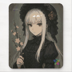 Tapis de souris Elegance de la Fleur de Minuit Dem