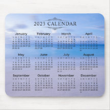 Élégant 2023 Calendrier Beach Arrière - plan | Mou
