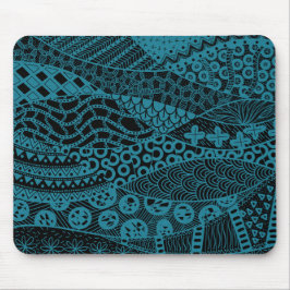 Tapis De Souris Elegant Blue Geometric Abstract |