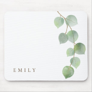 Tapis De Souris Élégant Eucalyptus Branch Nom féminin
